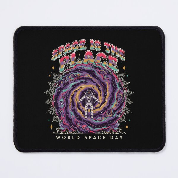 Item preview, Space Is The Place — Psychedelic Astronaut World Space Day T-Shirt V4 designed and sold by DarylWelsh2024.