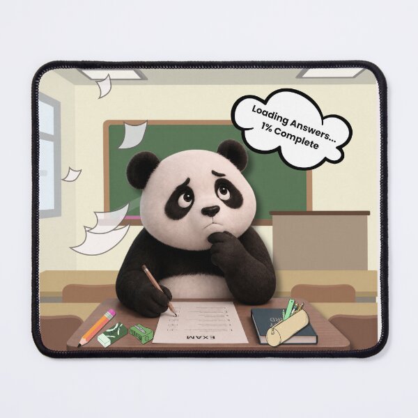 Item preview, Loading Answers Exam Panda Meme designed and sold by EnginerdStudio.