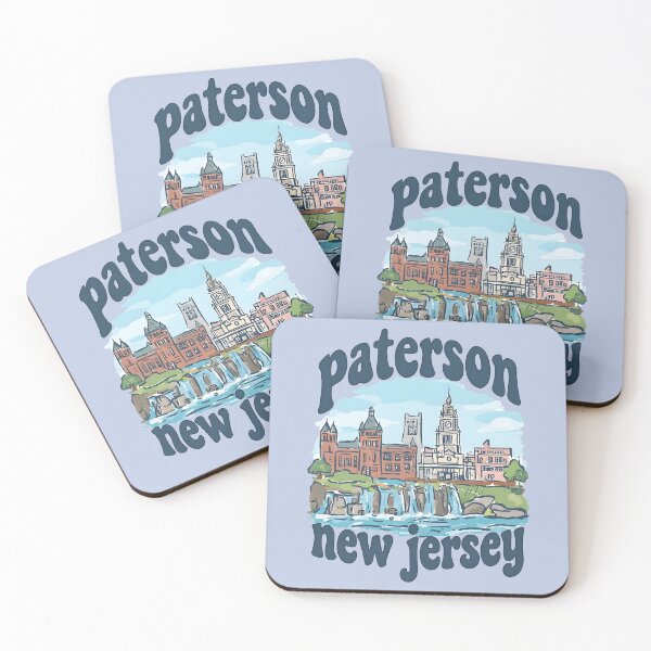 Item preview, Paterson New Jersey Cute Pastel Skyline designed and sold by HowToCanadian.