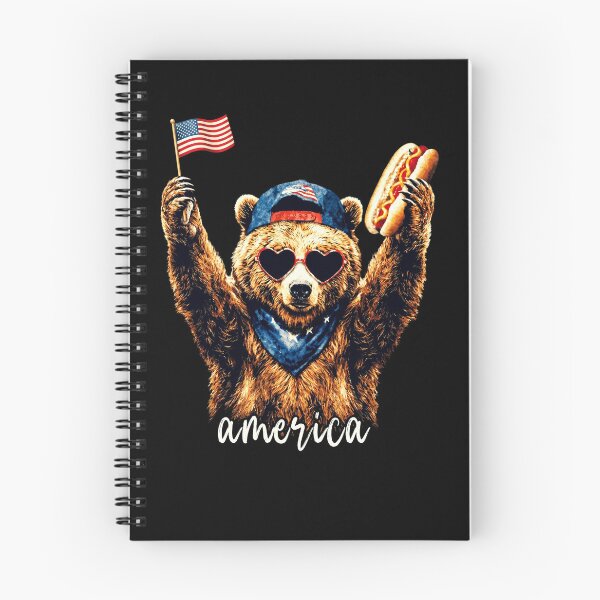 Item preview, Feral Bear Patriotic USA Funny Hot Dog Independence Day  designed and sold by MotivaChic.
