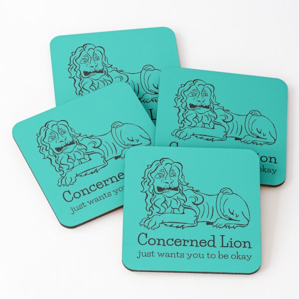 Item preview, Concerned Lion - just wants you to be okay designed and sold by Otter-Grotto.