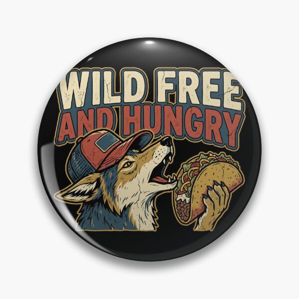 Item preview, Wild Free And Hungry Funny Wolf Taco Shirt designed and sold by TeNovaStudio.