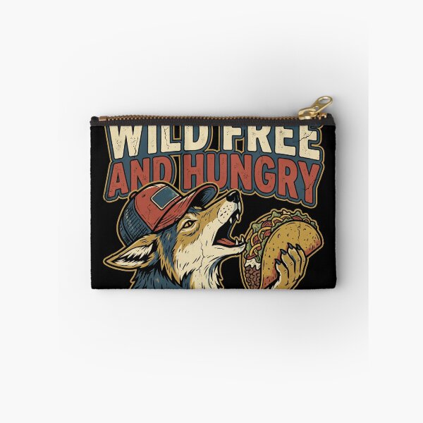 Item preview, Wild Free And Hungry Funny Wolf Taco Shirt designed and sold by TeNovaStudio.