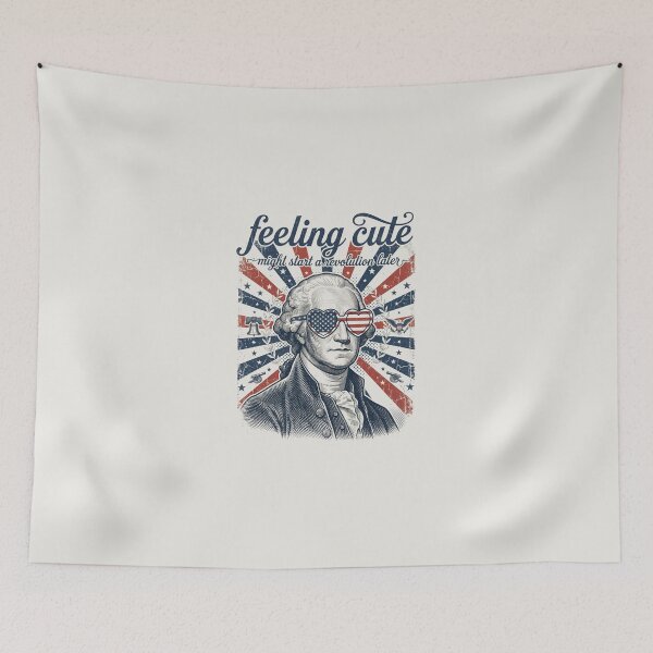 Item preview, USA Revolution Funny George Washington Patriotic Independence Day designed and sold by dudelinart.