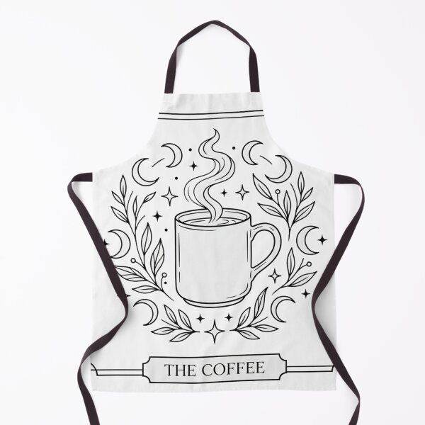 Item preview, The Coffee Tarot Card Minimalist Celestial Occult Art designed and sold by The Cozy Chapter.