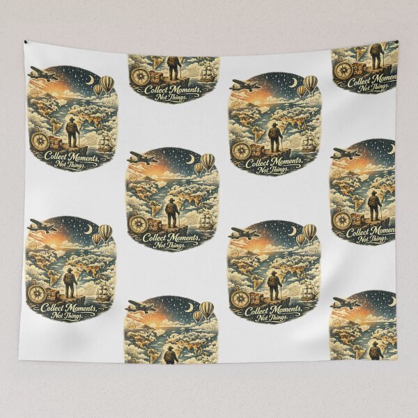 Item preview, Vintage Wanderlust World Travel Adventure designed and sold by ali prints.