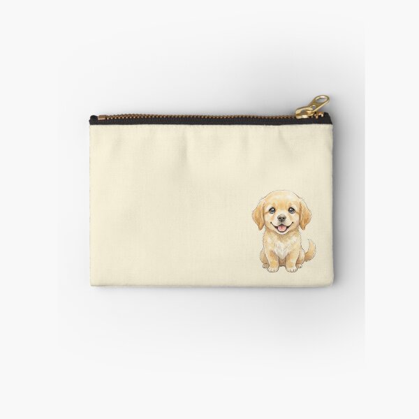 Item preview, Engineered Innocence: Cute Golden Retriever Watercolor Print designed and sold by FreiherrPK.