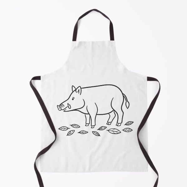Item preview, Forest Boar with Tusks Among Fallen Leaves designed and sold by rasagamastore.