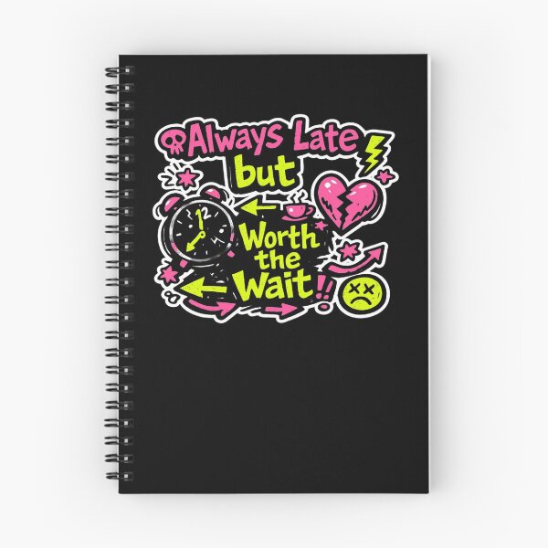 Item preview, Always Late But Worth the Wait – Chaotic Anti‑Design Sticker designed and sold by Timeless Junction.