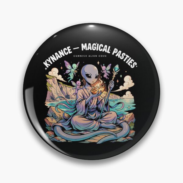 Item preview, Kynance Cove Alien Magical Pasty — Cornish Folklore Fantasy T-Shirt V1 designed and sold by DarylWelsh2024.