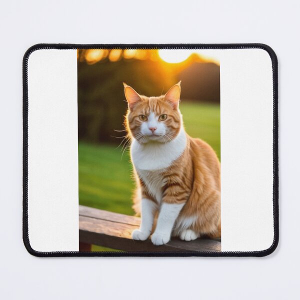 Item preview, Animals - Ginger and White Cat, Golden Hour Serenity designed and sold by DoodyPets.
