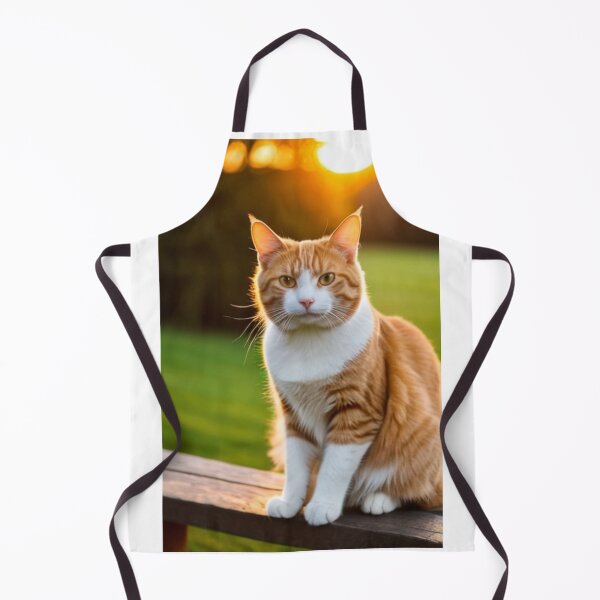 Item preview, Animals - Ginger and White Cat, Golden Hour Serenity designed and sold by DoodyPets.