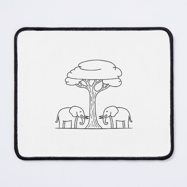 Item preview, Herd of Elephants Gathered Near Tree designed and sold by rasagamastore.