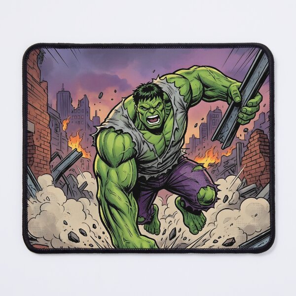 Item preview, Incredible Hulk Rage Retro Comic Art designed and sold by PowerArtUa.