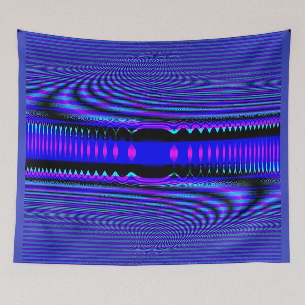 Item preview, Abstract Pattern "Blue Ribbon" designed and sold by Gluecknika.