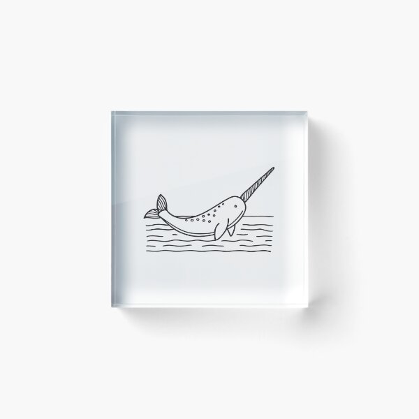 Item preview, Narwhal with Spiral Tusk Near Surface designed and sold by rasagamastore.