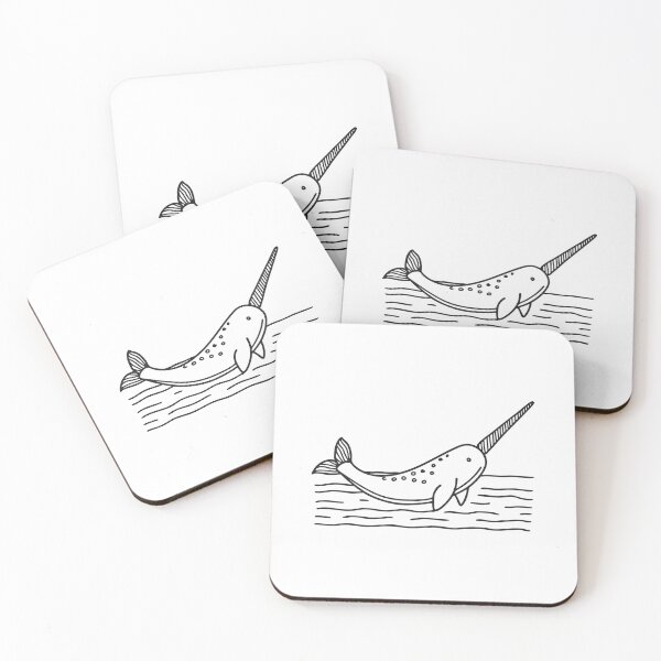 Item preview, Narwhal with Spiral Tusk Near Surface designed and sold by rasagamastore.