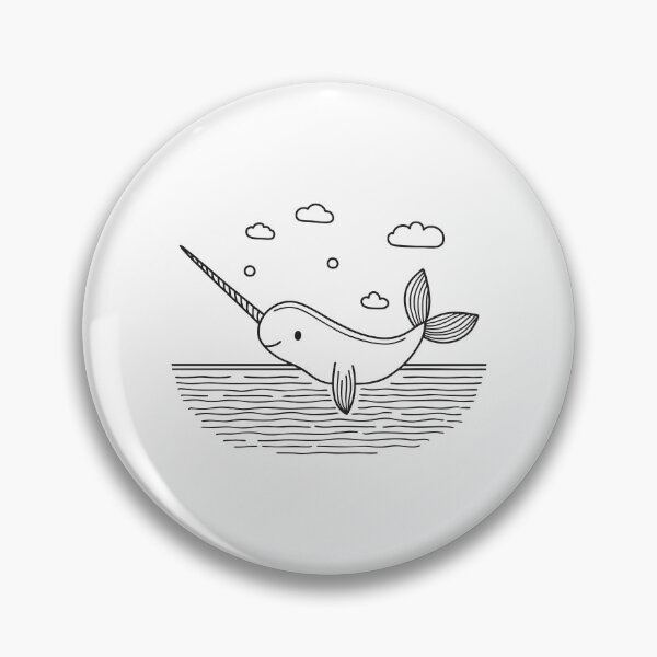 Item preview, Narwhal Near Ocean Surface with Tusk designed and sold by rasagamastore.