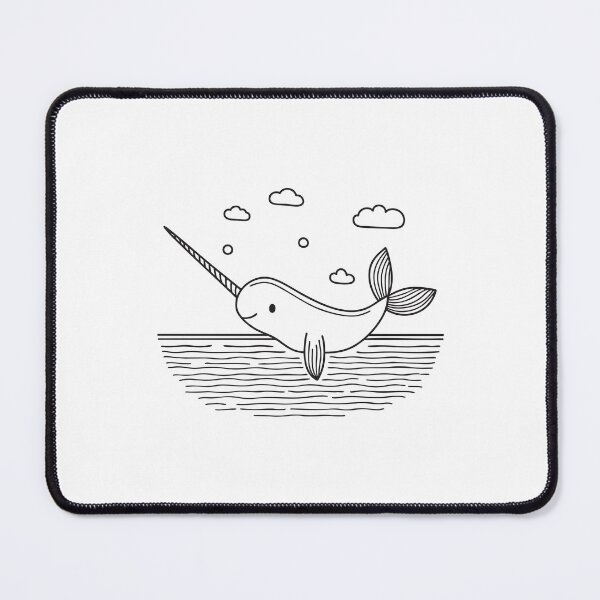 Item preview, Narwhal Near Ocean Surface with Tusk designed and sold by rasagamastore.