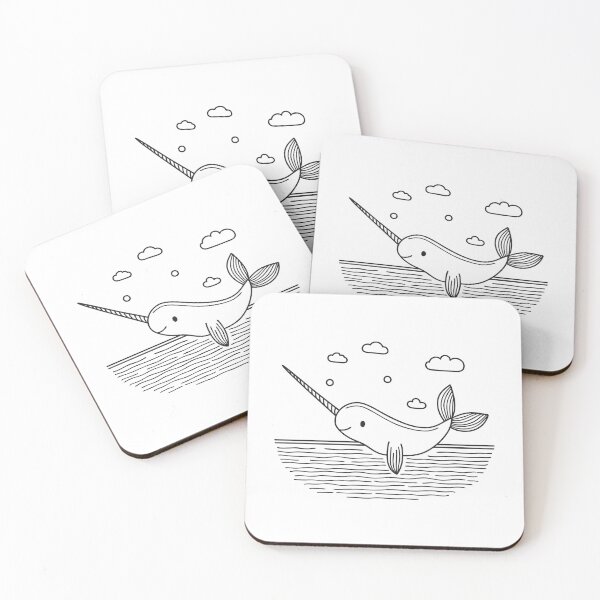 Item preview, Narwhal Near Ocean Surface with Tusk designed and sold by rasagamastore.