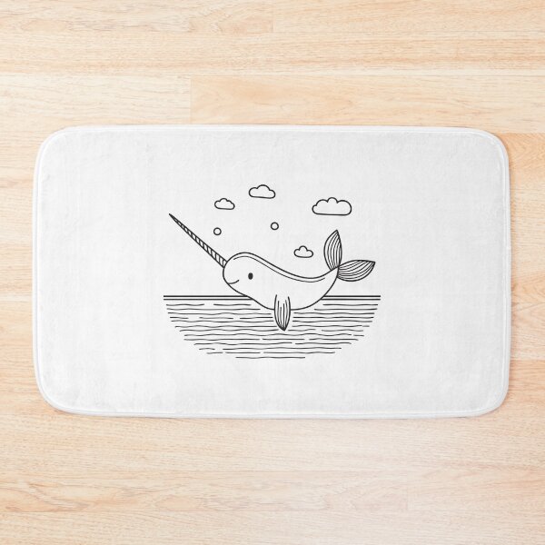 Item preview, Narwhal Near Ocean Surface with Tusk designed and sold by rasagamastore.