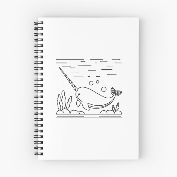Item preview, Narwhal Swimming Under Ocean Water designed and sold by rasagamastore.