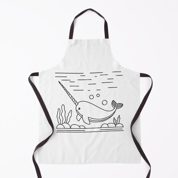 Item preview, Narwhal Swimming Under Ocean Water designed and sold by rasagamastore.