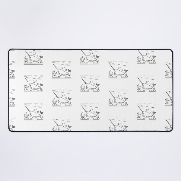 Item preview, Narwhal Swimming Under Ocean Water designed and sold by rasagamastore.