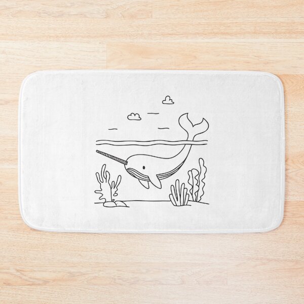 Item preview, Narwhal with Visible Tusk Underwater designed and sold by rasagamastore.