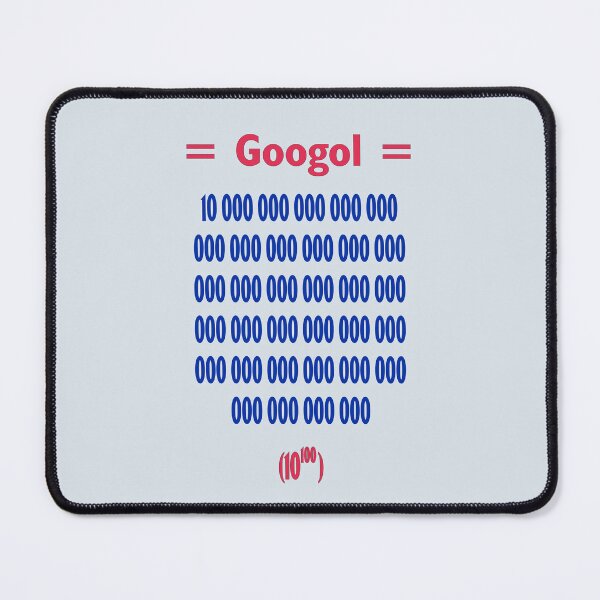 Item preview, Googol, A VERY BIG NUMBER, 1 with 100 noughts after it designed and sold by CharlottePlaceArt.