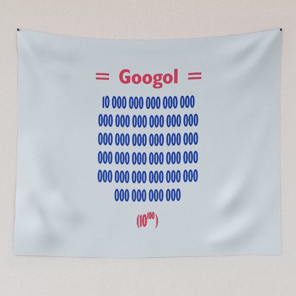 Item preview, Googol, A VERY BIG NUMBER, 1 with 100 noughts after it designed and sold by CharlottePlaceArt.