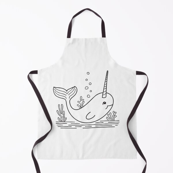 Item preview, A narwhal under the ocean surface with a visible tusk designed and sold by rasagamastore.