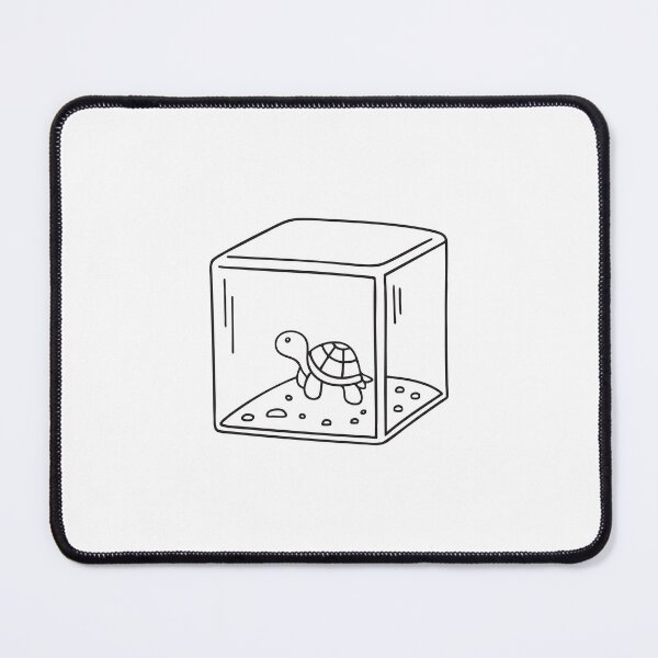 Item preview, Small Turtle in Pebble Filled Aquarium designed and sold by rasagamastore.