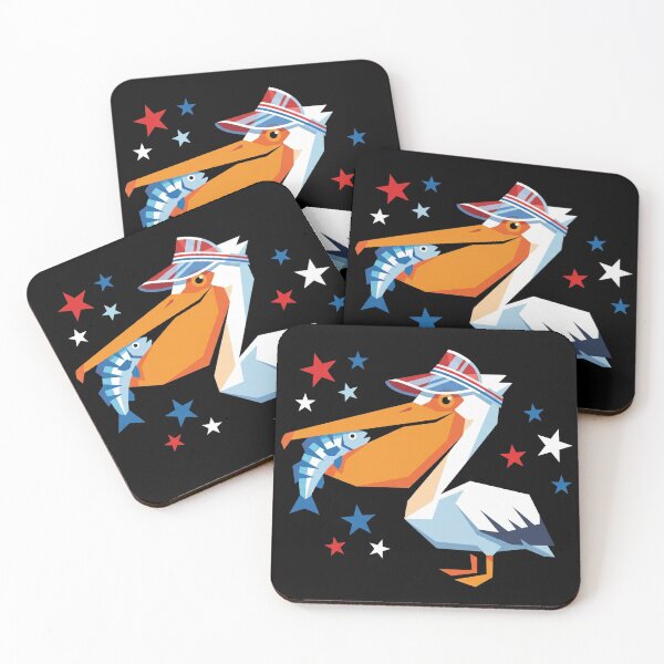 Item preview, Patriotic Pelican Fishing 4th of July designed and sold by TeNovaStudio.