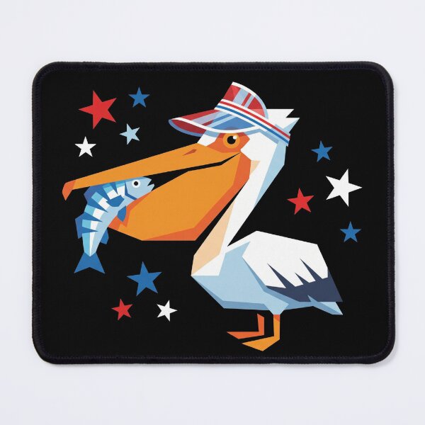 Item preview, Patriotic Pelican Fishing 4th of July designed and sold by TeNovaStudio.