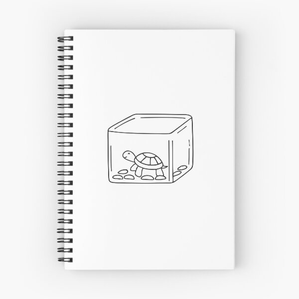 Item preview, Small Turtle Resting in Square Aquarium designed and sold by rasagamastore.