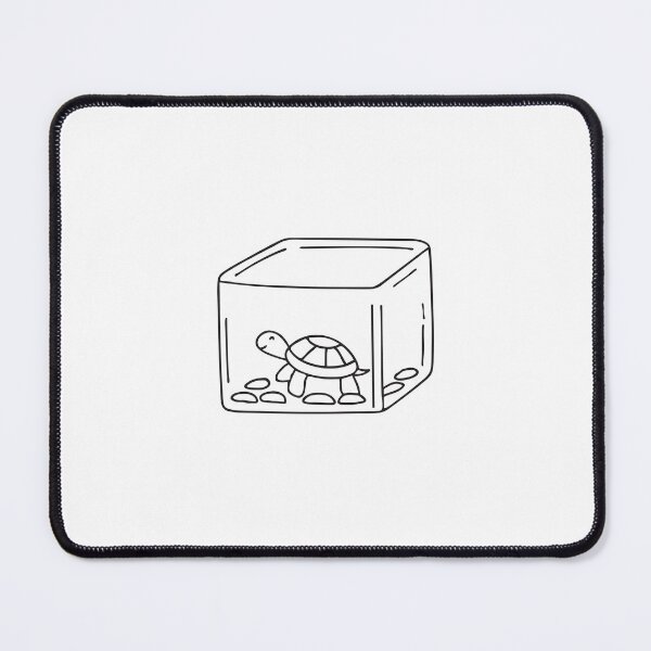 Item preview, Small Turtle Resting in Square Aquarium designed and sold by rasagamastore.