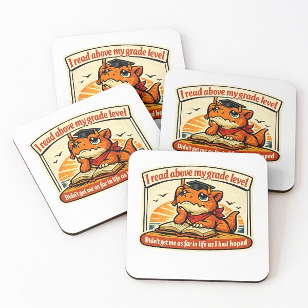 Item preview, Sarcastic T-Rex Dinosaur I Read Above My Grade Level Sticker designed and sold by MIROUZ2000.