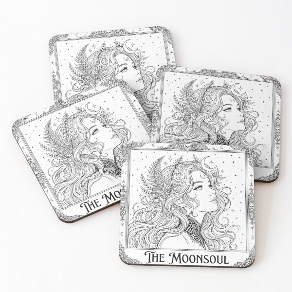 Item preview, The Moonsoul Tarot Card Neo Gothic Dark Academia Anime designed and sold by The Cozy Chapter.