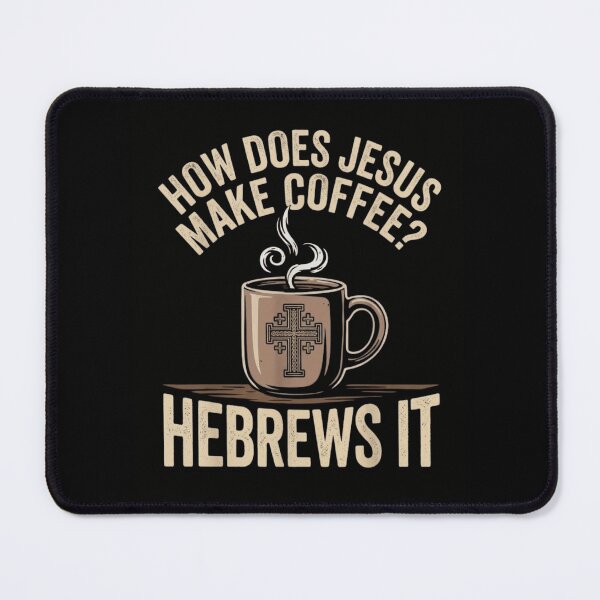 Item preview, Funny Jesus Coffee Pun - He Brews It Christian Humor Vintage Design designed and sold by haitrieuic96.