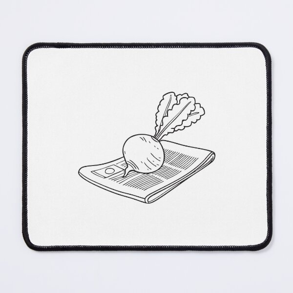 Item preview, Turnip Resting on Newspaper Paper designed and sold by rasagamastore.