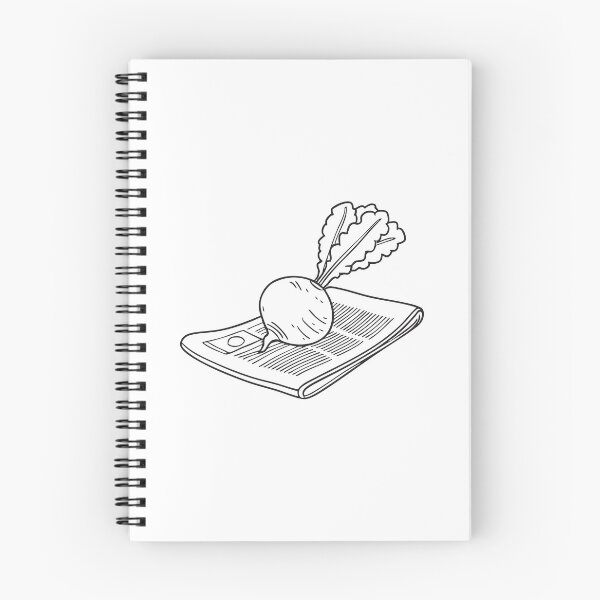 Item preview, Turnip Resting on Newspaper Paper designed and sold by rasagamastore.