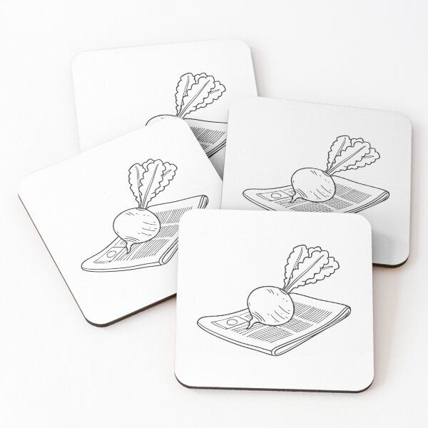 Item preview, Turnip Resting on Newspaper Paper designed and sold by rasagamastore.