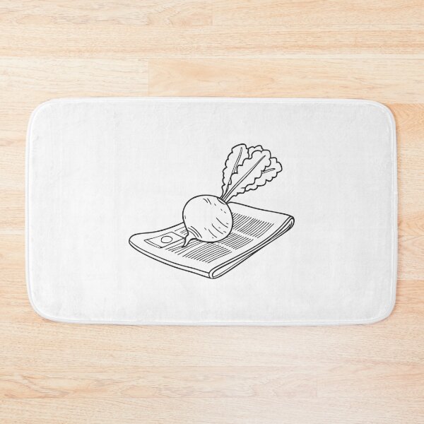 Item preview, Turnip Resting on Newspaper Paper designed and sold by rasagamastore.