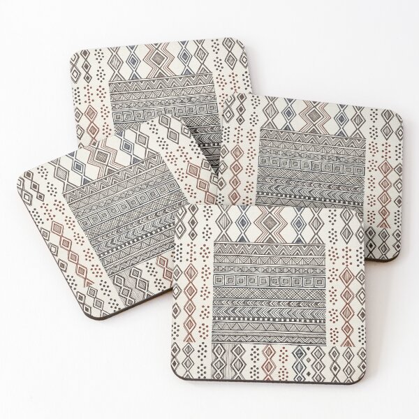 Item preview, The Maabo's Geometry: Traditional Fulani Pattern Print designed and sold by FreiherrPK.