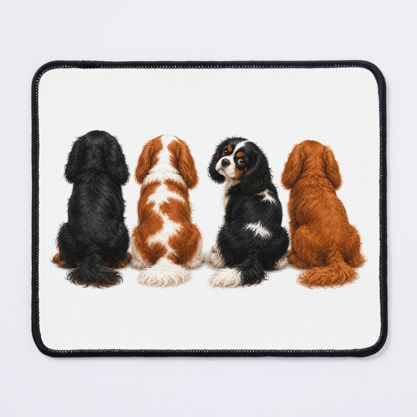 Item preview, Tricolor Looking Back | Cavalier King Charles Spaniel Colors Collection designed and sold by SakuraWaStyle.