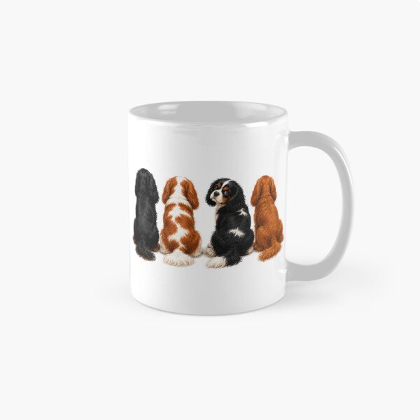 Item preview, Tricolor Looking Back | Cavalier King Charles Spaniel Colors Collection designed and sold by SakuraWaStyle.