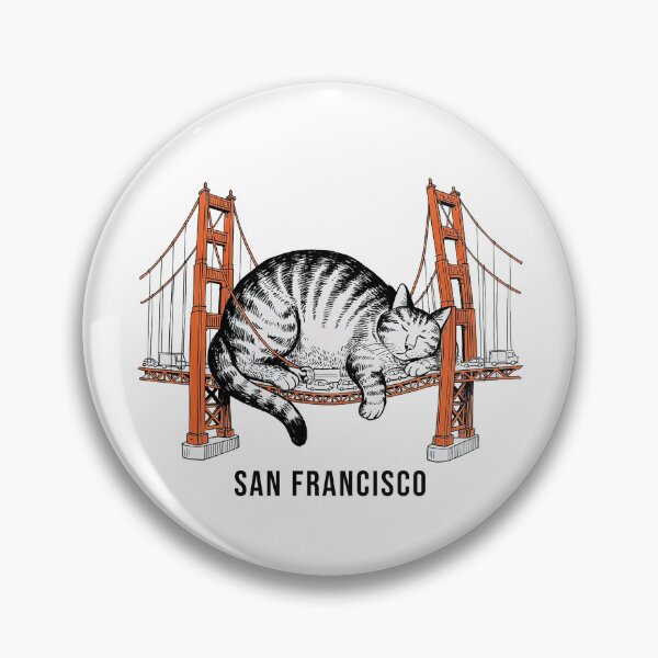 Item preview, Cat San Francisco Golden Gate Bridge Cat Lover  designed and sold by studio-ssaam.