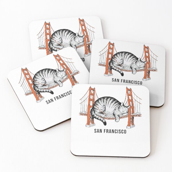 Item preview, Cat San Francisco Golden Gate Bridge Cat Lover  designed and sold by studio-ssaam.