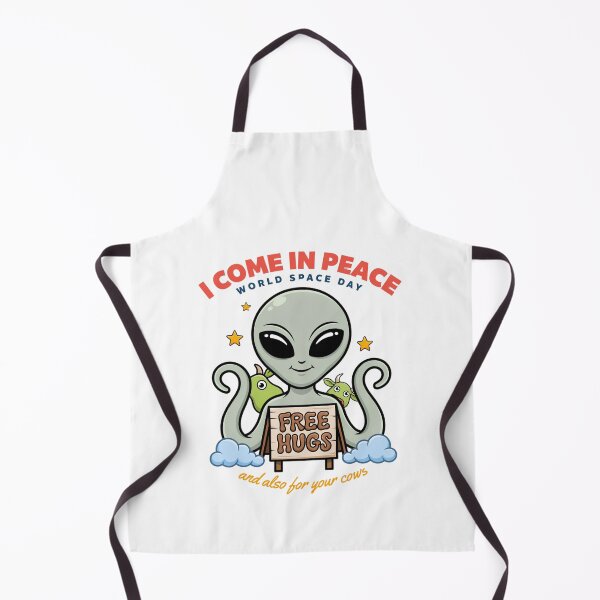 Item preview, I Come In Peace Free Hugs — And Also For Your Cows World Space Day T-Shirt V1 designed and sold by DarylWelsh2024.